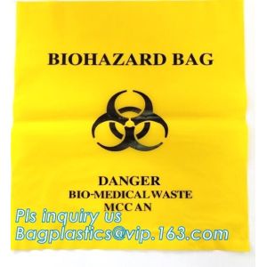 Custom Printed Yellow Biohazard Compost Disposal Plastic Biodegradable Yard