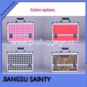 SACMC036 beautiful pattern printing PU designer cosmetic case