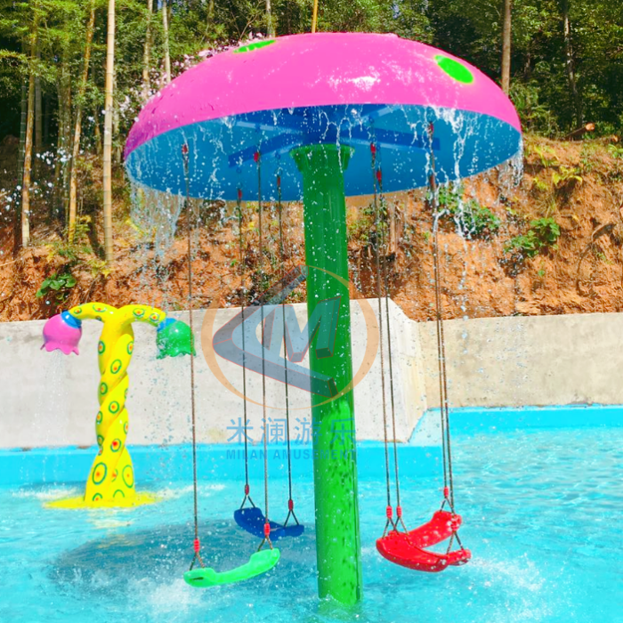 Easy Installation Backyard Splash Pad Mushroom Water Spray For Fun