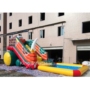 9m Long Inflatable Monkey Water Slide With Removable Pool