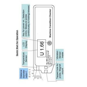 High Accuracy Vibration Meter Portable Vibration Monitor Automatic Power Off