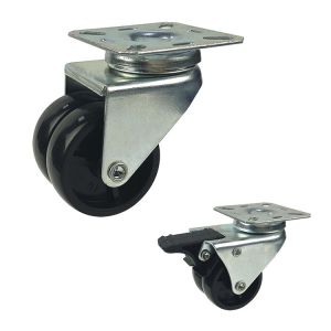 China 3 Inch Black Color 198lbs Capacity Light Duty Casters on sale