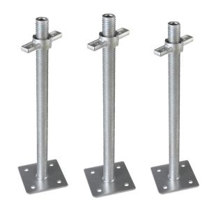 Adjustable Galvanized Scaffolding screw jack Frame Scaffolding Jack Base
