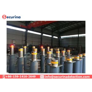 6mm Thickness Size Hydraulic Rising Security Bollards 220V Industrial Grade