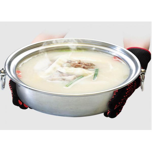 EN407 Heat Resistant Barbecue Gloves , Heat Resistant Oven Gloves With Fingers