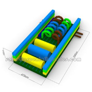 Best Lead Free Pvc Tarpaulin Material Custom Inflatable Obstacle Course