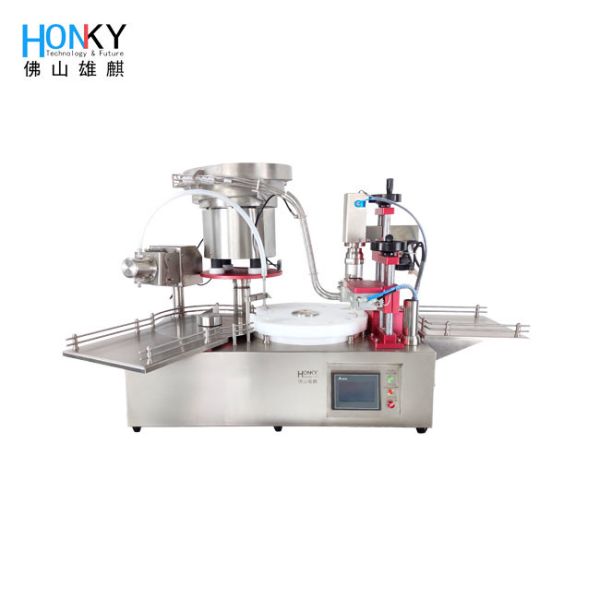Quality Desktop Automatic 10ml Essential Oil Filling And Capping Machine With Speed Of 20bpm For Small Batch Manufacturing for sale
