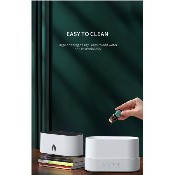 Flame Design Air Humidifier Diffuser 250Ml Aromatherapy Humidifier With Timing Controls