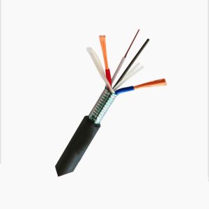 Whosale Outdoor GDTS Armored 4 Core Fiber Optical Power Composite Cable For Low