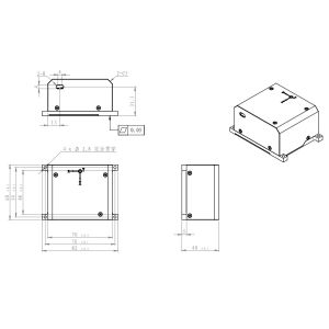 China High Precision Electronic Gyroscope Sensor With Bandwidth 500Hz Bias Repeatability ≤0.5/≤1°/H on sale