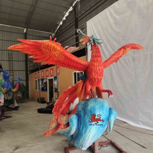 Electronic Handcrafted Realistic Animatronic Animals Chinese Ancient Creatures