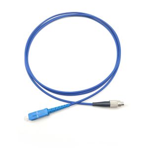 China Blue SS Single Mode Fiber Patch Cord G625D Pre Terminated Fiber Cable on sale