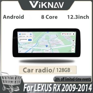 Viknav Car Radio For LEXUS RX (2009-2014) 12.3 inch Android 13 Auto New Upgrade