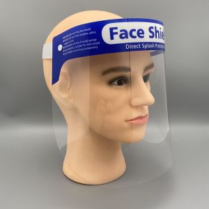 Safty Clear Full Face Shield , Transparent Plastic Face Shield Liquid Proof