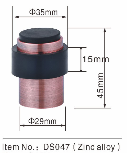 Dome Type Interior Door Stops Solid Stainless Steel Wall Mounted Door Stop