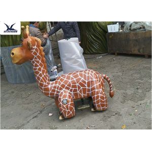 Height 1.5 Meters Giraffe Motorized Animal Scooters For Amusement Park