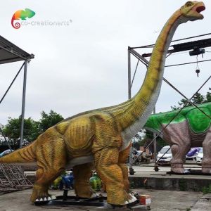 Weatherproof Life Size Animatronic Dinosaurs Brachiosaurus Animatronic 50/60hz