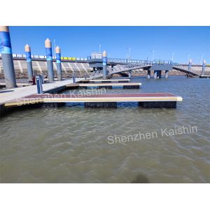 Marine Grade Aluminum Floating Docks HDPE Floats WPC Decking Floating Pontoon