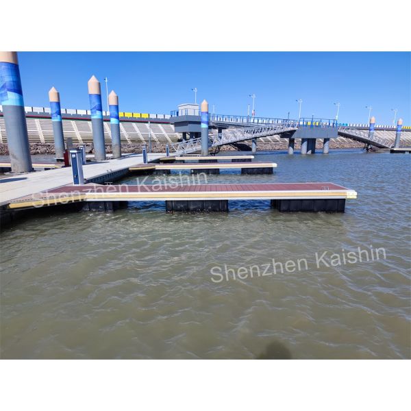 Marine Grade Aluminum Floating Docks HDPE Floats WPC Decking Floating Pontoon