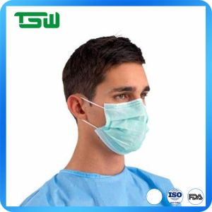 17.5*9.5cm 3 Ply Nonwoven Disposable Face Mask With Earloop