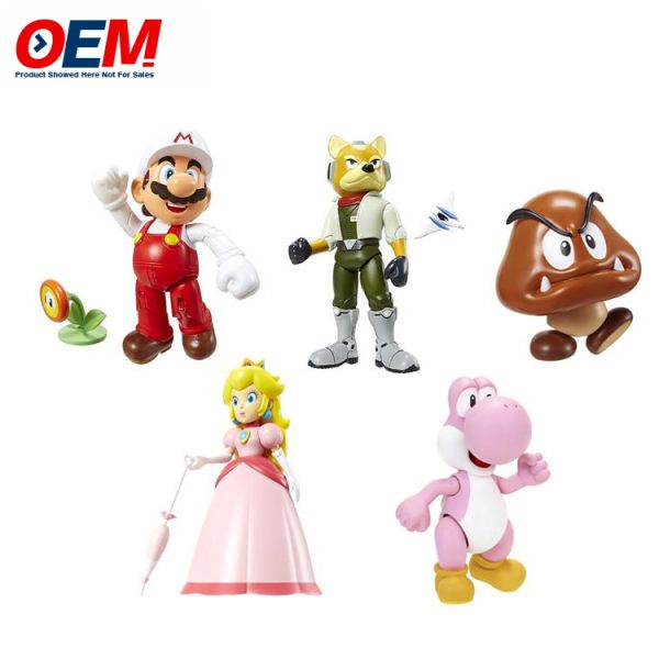 Factory custom plastic pvc vinyl fugure toys Custom Kawaii Figure Mario Collective Toy Set