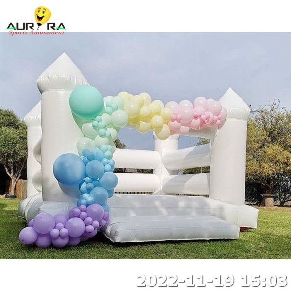 White Inflatable Bounce House Inflatable Bouncy Castle For Kids Adults Party