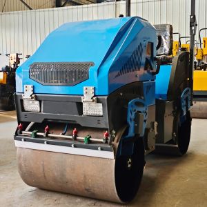 2ton Double Drum Roller Mini Road Roller Compactor Seated Vibratory Roller with