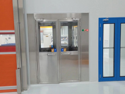 YANING Cleanroom Air Shower Room Automatic Sliding Door Electronic Interlock