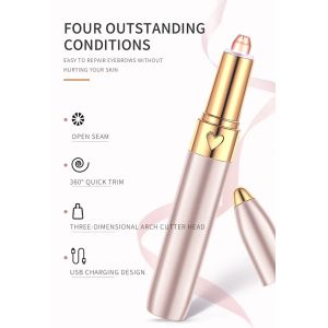 High Quality Mini Eye Brow Trimmer Electric Eyebrow Epilator For Lady Rechargeab