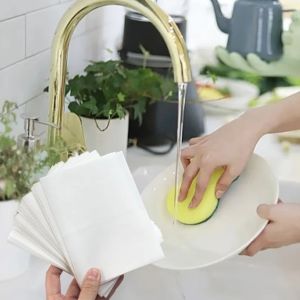 Lemon Fragrance White Dishwashing Detergent Sheets Germs Removal