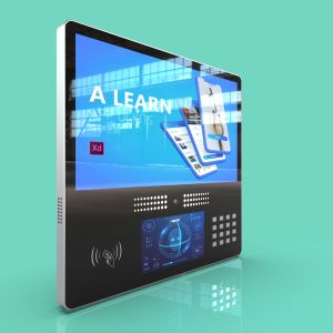 JP1801 18.5+7-Inch Dual-Screen Face Recognition Access Control Terminal Supports