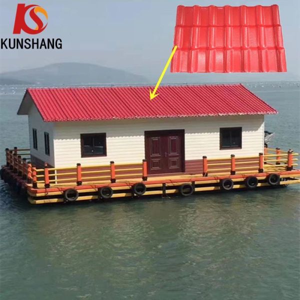 Lightweight Synthetic Resin Spanish Style PVC Roof Tile for Coastal Design Building Materials Weight/M2 3.8-5.7kg