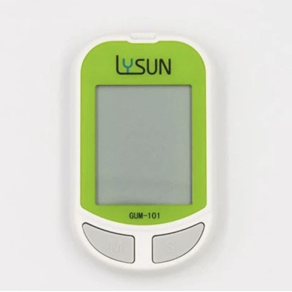 Lysun GUM-101 Rapid Blood Glucose Test 50g Glu 50records UA 50 Records