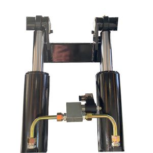 8000kg Hydraulic Electric Double Scissor Lift Table 3.4mx1.2m Max Height 41.34in