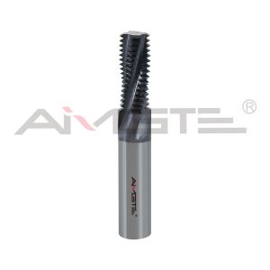 4 Flutes Thread Cutting End Mill 1/2" Solid Carbide Milling Tools Customized NPT