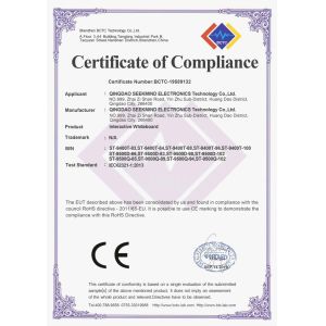 QINGDAO SEEKMIND Electronics Technology Co.,Ltd. Certifications