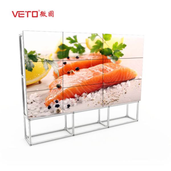 Quality Narrow Bezel LCD Video Wall Vivid Image Layout Full HD LCD Panel Easy Installation for sale