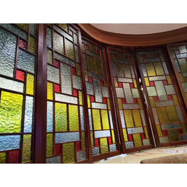 5mm 8mm Fluted Tempered Glass Safety Privacy Decorative Clear Toughened Tecture Reeded Pattern Glass