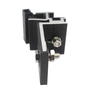 Black Anodized Surface Aluminium Curtainwall Cladding Support System