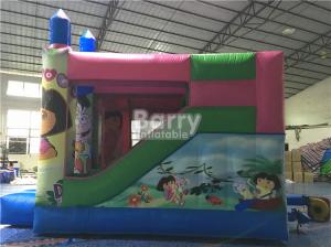 Wholesale Pink Princess Large Dora Inflatable Bounce House Commercial With Digital Printing from china suppliers
