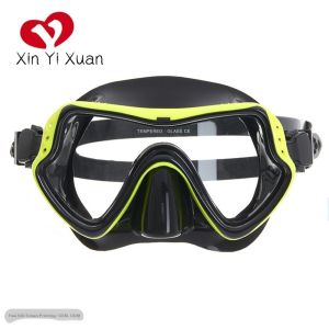 China Diving mask Anti-Fog Swimming Snorkel mask Suitable for Adults Scuba Dive Swim Snorkeling Goggles Masks ，The skirt of the mask is made of soft food-grade liquid silicone on sale