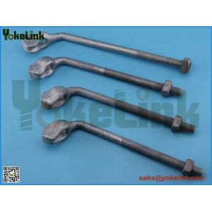 Angle thimble eyebolt