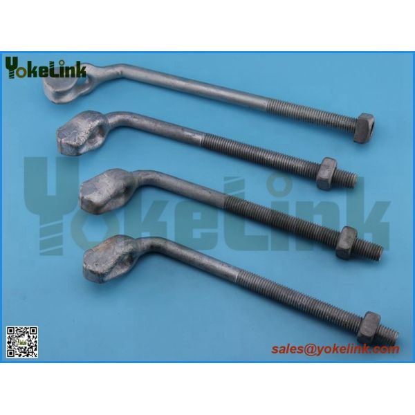 Angle thimble eyebolt