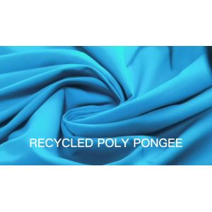 Wholesale eco-friendly RECYCLED POLY PONGEE fabric 75D polyester pongee fabric for women from china suppliers