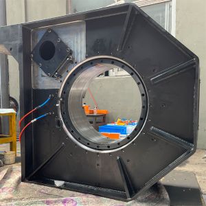 Laser Pneumatic Design Manual Dual Power Chuck Of Laser Pipe Cutter CNC Lathe