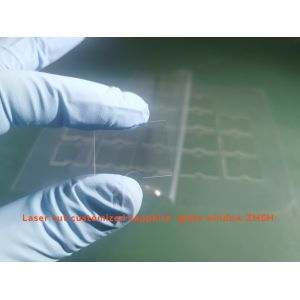 Customized Shape Laser Cut Sapphire Windows , Sapphire Coated Crystal