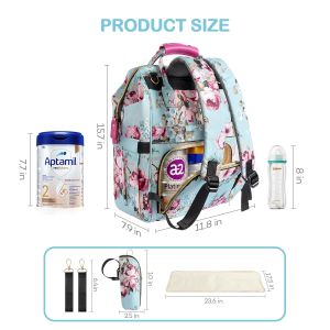 Durable Multifunction Nappy Custom Travel Diaper Bag Large Capacity Waterproof