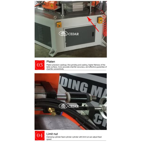 90 Degree Elbow CNC Automatic Double Head Chamfering Machine