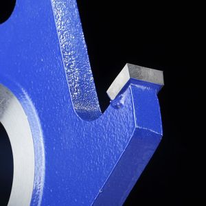 Welded Grooving Profile Milling Cutter Custom Made Blue Colour Six Tooth