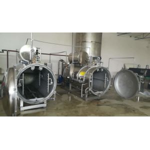 Fruit Vegetable Retort UHT Sterilizer Machine High Efficiency Customized
